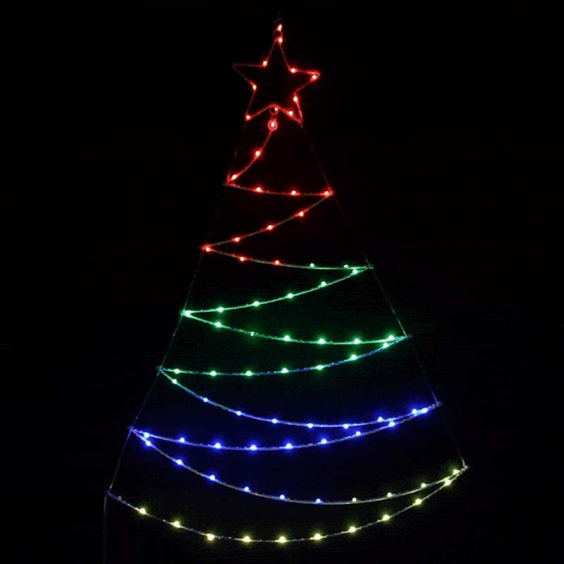 2d Rgb Christmas Tree Light Cosmo Lighting Kensington 9587