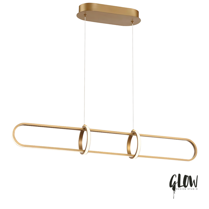 LEXINGTON Linear TriColour Selectable Brass LED Pendant