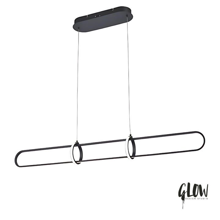 LEXINGTON Linear TriColour Selectable Matte Black LED Pendant