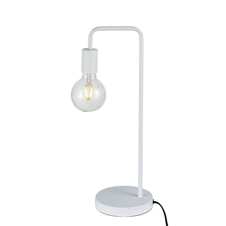 Modern Table lamp Desk Light Base Bedside Bedroom White-Home & Garden > Lighting-Dropli