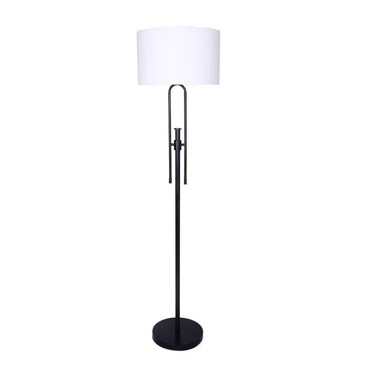 Sarantino Height-Adjustable Metal Floor Lamp Matte Black-Home & Garden > Lighting-Koala Lamps and Lighting