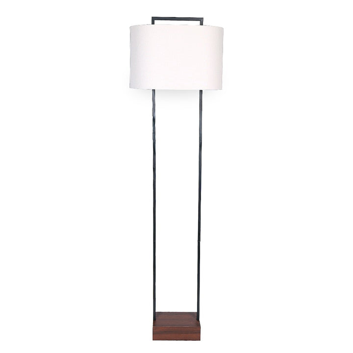 Sarantino Wood Floor Lamp in Cherry Finish-Home & Garden > Lighting-Koala Lamps and Lighting